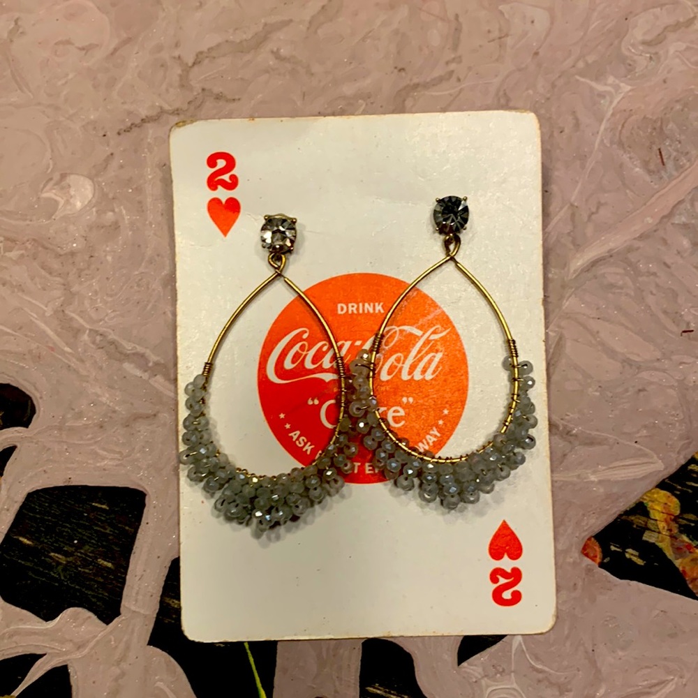 Beaded dangle earrings